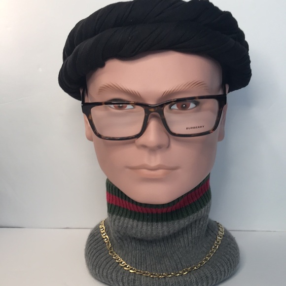 New Auth - BURBERRY Demo Rectangular Men's Eyeglasses BE2320 3864 55 - Picture 6 of 15